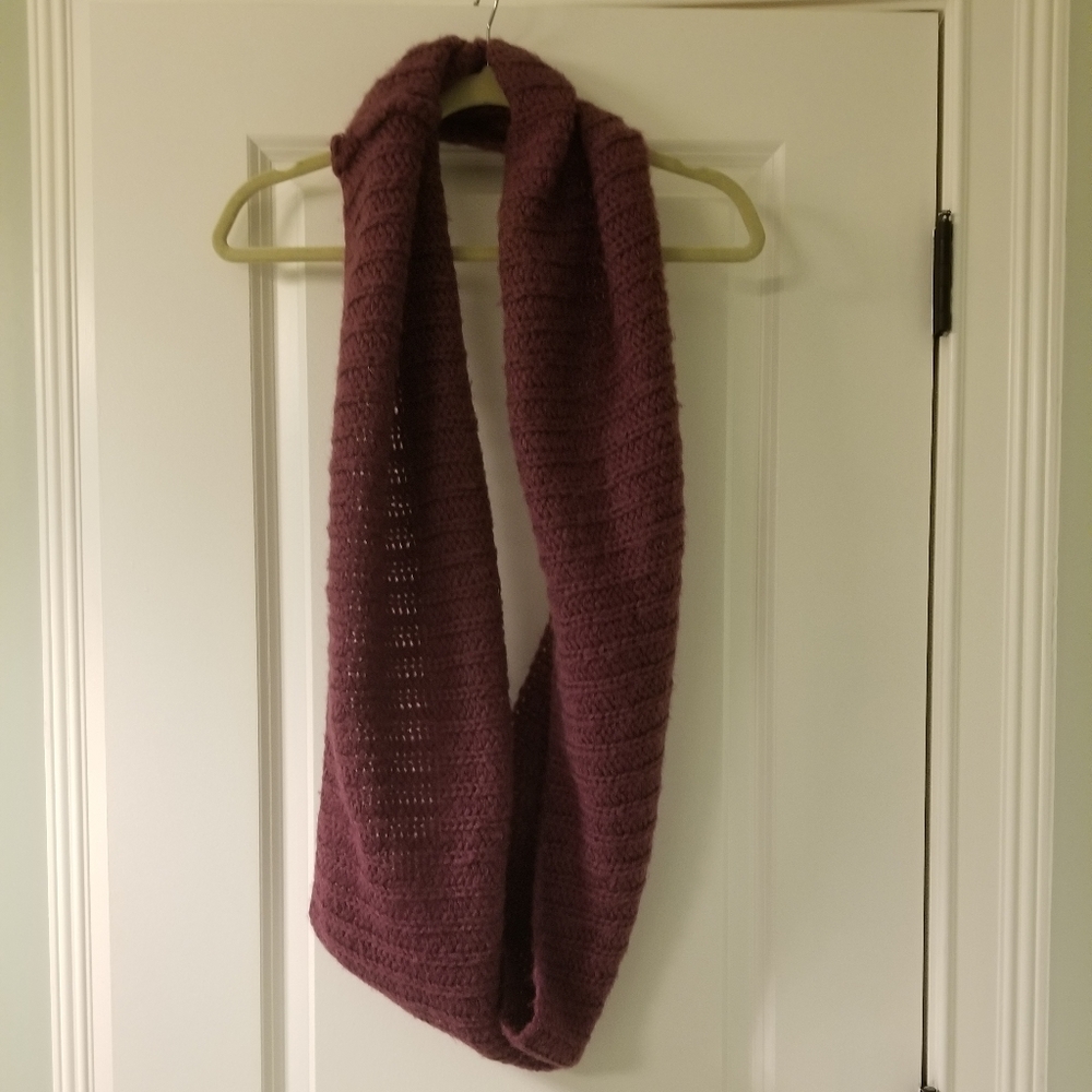 Purple infinity scarf
